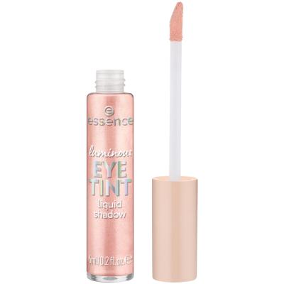 Essence Luminous Eye Tint Liquid Shadow Senčilo za oči za ženske 6 ml Odtenek 01 Dazzling Rose