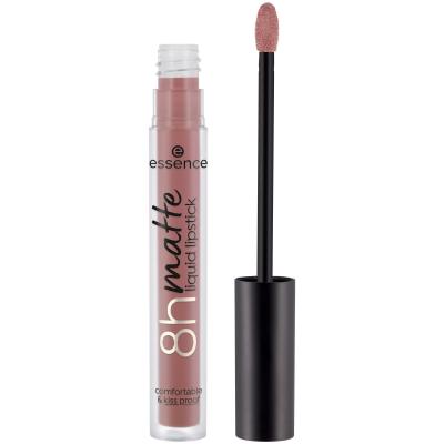 Essence 8h Matte Liquid Lipstick Šminka za ženske 2,5 ml Odtenek 02 Silky Hazelnut