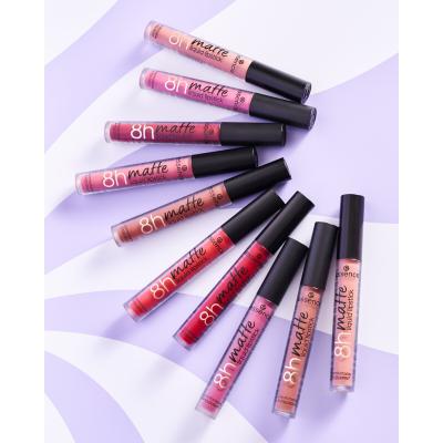 Essence 8h Matte Liquid Lipstick Šminka za ženske 2,5 ml Odtenek 04 Rosy Nude