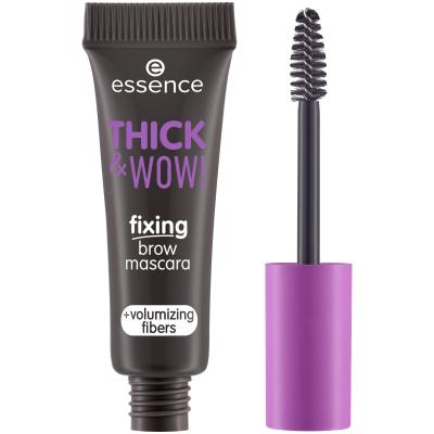 Essence Thick &amp; Wow! Fixing Brow Mascara Maskara za obrvi za ženske 6 ml Odtenek 04 Espresso Brown