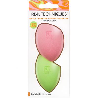 Real Techniques Miracle Complexion Sponge Duo Aplikator za ličenje za ženske Set