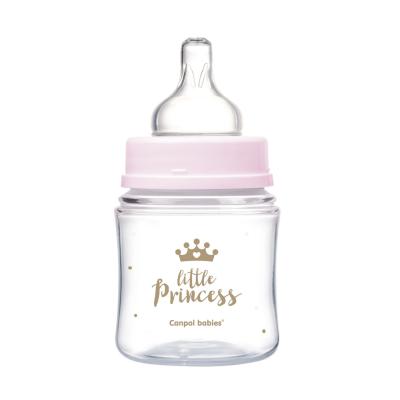 Canpol babies Royal Baby Easy Start Anti-Colic Bottle Little Princess 0m+ Otroška steklenička za otroke 120 ml
