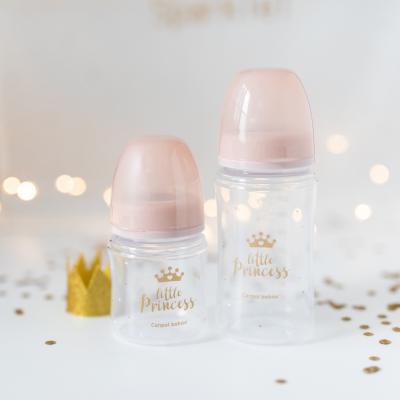 Canpol babies Royal Baby Easy Start Anti-Colic Bottle Little Princess 3m+ Otroška steklenička za otroke 240 ml