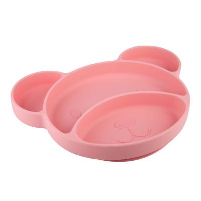 Canpol babies Silicone Suction Plate Pink Posodica za otroke 500 ml