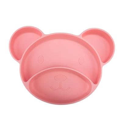 Canpol babies Silicone Suction Plate Pink Posodica za otroke 500 ml