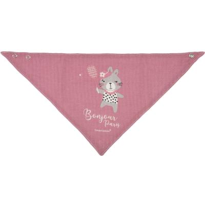 Canpol babies Bonjour Paris Muslin Bib Pink Slinček za otroke 2 kos