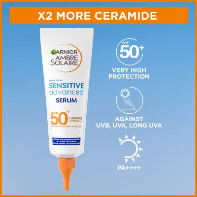 Garnier Ambre Solaire Sensitive Advanced Serum SPF50+ Zaščita pred soncem za telo 125 ml