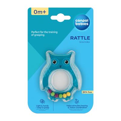 Canpol babies Rattle Owl Blue Ropotuljica za otroke 1 kos