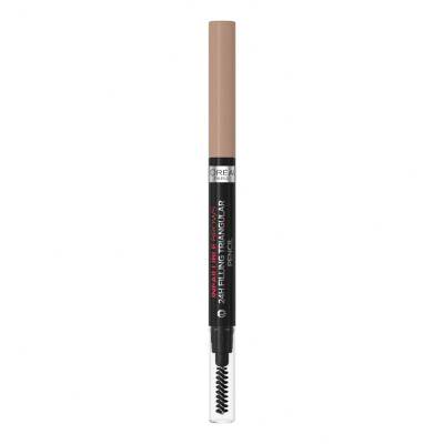 L&#039;Oréal Paris Infaillible Brows 24H Filling Triangular Pencil Svinčnik za obrvi za ženske 1 ml Odtenek 06 Dark Blonde