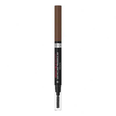 L&#039;Oréal Paris Infaillible Brows 24H Filling Triangular Pencil Svinčnik za obrvi za ženske 1 ml Odtenek 05 Brunette