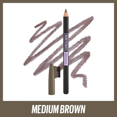 Maybelline Express Brow Shaping Pencil Svinčnik za obrvi za ženske 4,3 g Odtenek 04 Medium Brown