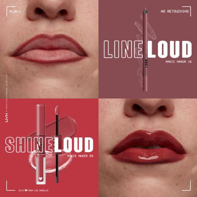NYX Professional Makeup Line Loud Črtalo za ustnice za ženske 1,2 g Odtenek 16 Magic Maker