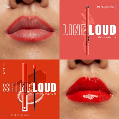 NYX Professional Makeup Line Loud Črtalo za ustnice za ženske 1,2 g Odtenek 10 Stay Stuntin
