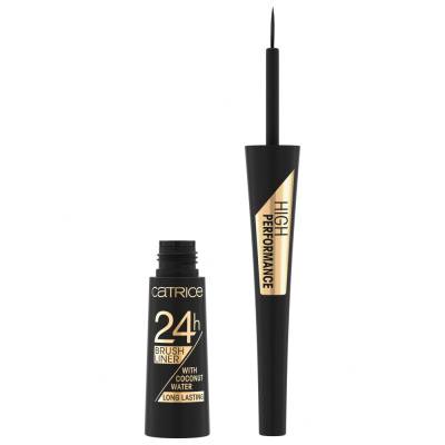 Catrice 24H Brush Liner Longlasting Črtalo za oči za ženske 3 ml Odtenek 010 Ultra Black