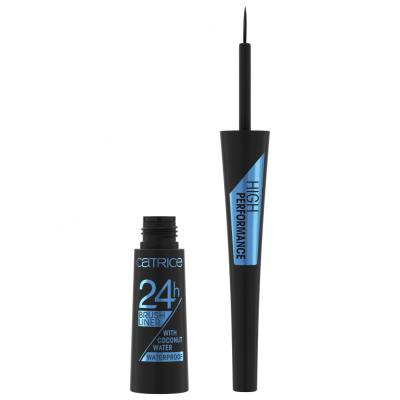 Catrice 24H Brush Liner Waterproof Črtalo za oči za ženske 3 ml Odtenek 010 Ultra Black Waterproof