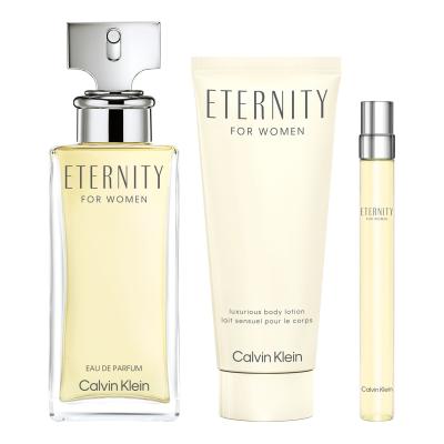 Calvin Klein Eternity SET2 Darilni set parfumska voda 100 ml + losjon za telo 100 ml + parfumska voda 10 ml