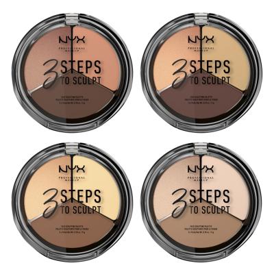 NYX Professional Makeup 3 Steps To Sculpt Paletka za konturing za ženske 15 g Odtenek 01 Fair