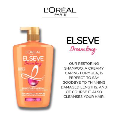 L&#039;Oréal Paris Elseve Dream Long Restoring Shampoo Šampon za ženske 1000 ml