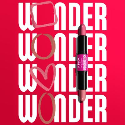 NYX Professional Makeup Wonder Stick Blush Rdečilo za obraz za ženske 8 g Odtenek 01 Light Peach And Baby Pink