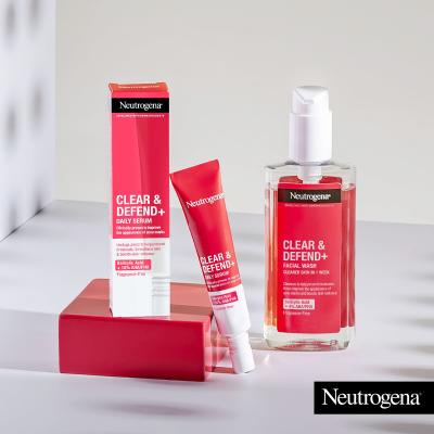 Neutrogena Clear &amp; Defend+ Facial Wash Čistilni gel 200 ml