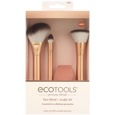 EcoTools Precious Metals Face Blend + Sculpt Set Čopič za ličenje za ženske Set