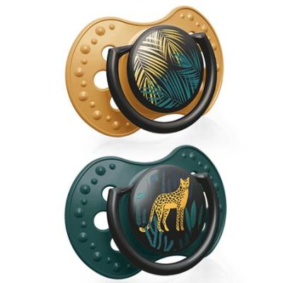 LOVI Jungle Vibes Dynamic Soother Boy 0-3m Duda za otroke 2 kos