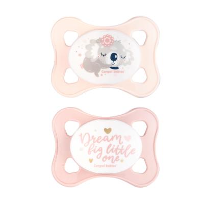 Canpol babies Sleepy Koala Mini Soother Pink 0-2m Duda za otroke 2 kos