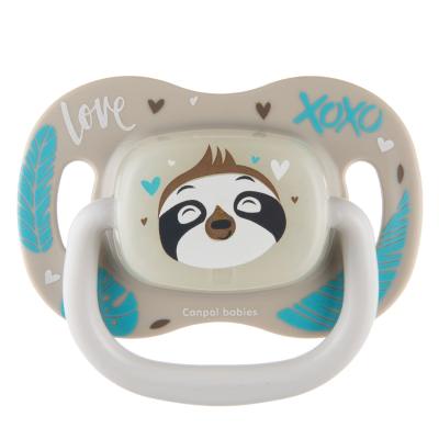 Canpol babies Exotic Animals Silicone Soother Sloth 6-18m Duda za otroke 1 kos