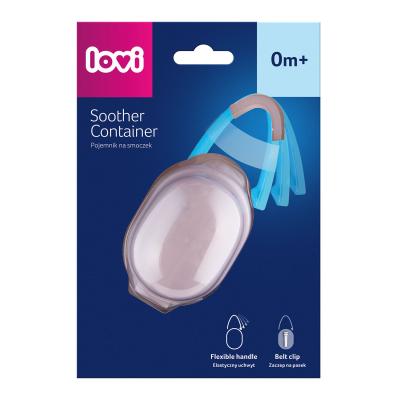 LOVI Soother Container Pink Škatlica za dudo za otroke 1 kos