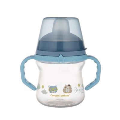 Canpol babies Bonjour Paris First Cup Blue 6m+ Skodelica za otroke 150 ml