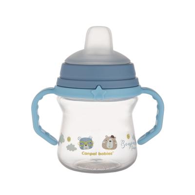 Canpol babies Bonjour Paris First Cup Blue 6m+ Skodelica za otroke 150 ml