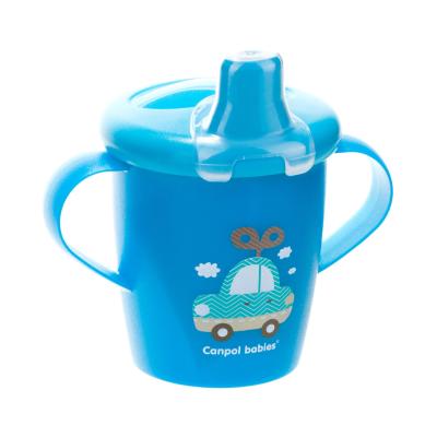 Canpol babies Toys Non-Spill Cup Blue 9m+ Skodelica za otroke 250 ml