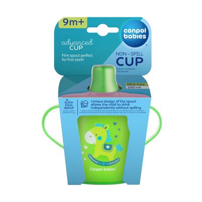 Canpol babies Toys Non-Spill Cup Green 9m+ Skodelica za otroke 250 ml