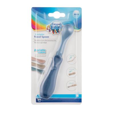 Canpol babies Travel Spoon Foldable Blue Posodica za otroke 1 kos