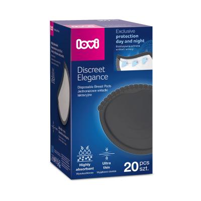LOVI Discreet Elegance Disposable Breast Pads Black Prsne blazinice za ženske Set