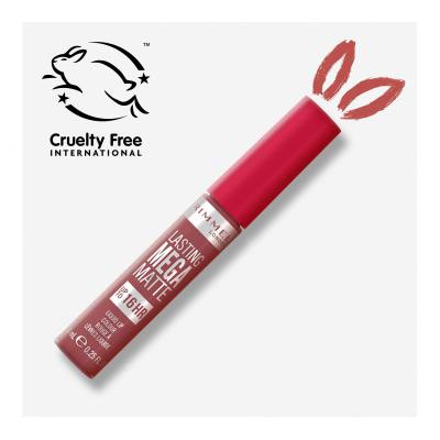 Rimmel London Lasting Mega Matte Liquid Lip Colour Šminka za ženske 7,4 ml Odtenek Rose &amp; Shine