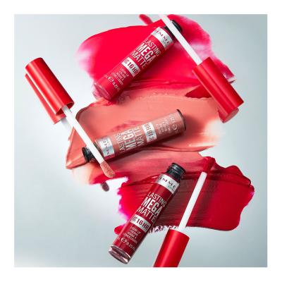 Rimmel London Lasting Mega Matte Liquid Lip Colour Šminka za ženske 7,4 ml Odtenek Scarlet Flames