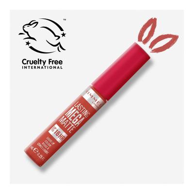 Rimmel London Lasting Mega Matte Liquid Lip Colour Šminka za ženske 7,4 ml Odtenek Scarlet Flames