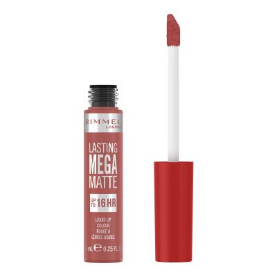 Rimmel London Lasting Mega Matte Liquid Lip Colour Šminka za ženske 7,4 ml Odtenek Pink Blink