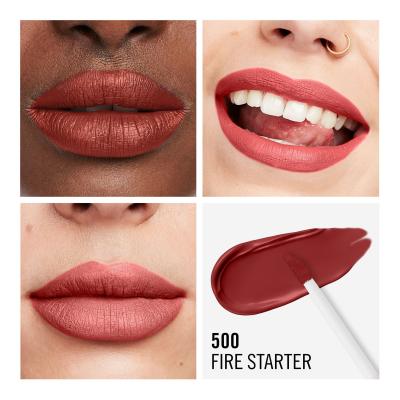 Rimmel London Lasting Mega Matte Liquid Lip Colour Šminka za ženske 7,4 ml Odtenek Fire Starter