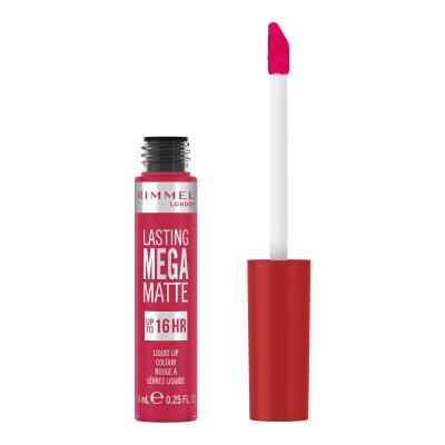 Rimmel London Lasting Mega Matte Liquid Lip Colour Šminka za ženske 7,4 ml Odtenek Fuchsia Flush