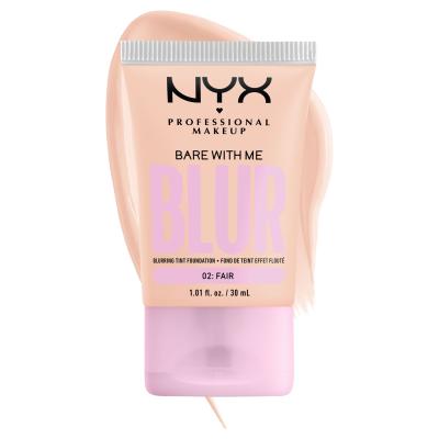 NYX Professional Makeup Bare With Me Blur Tint Foundation Puder za ženske 30 ml Odtenek 02 Fair