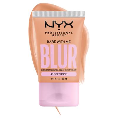 NYX Professional Makeup Bare With Me Blur Tint Foundation Puder za ženske 30 ml Odtenek 06 Soft Beige