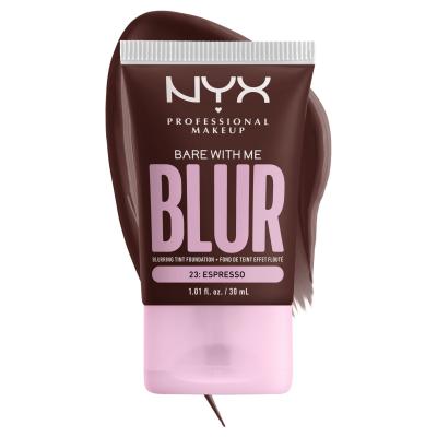 NYX Professional Makeup Bare With Me Blur Tint Foundation Puder za ženske 30 ml Odtenek 23 Espresso