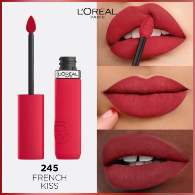 L&#039;Oréal Paris Infaillible Matte Resistance Lipstick Šminka za ženske 5 ml Odtenek 245 French Kiss