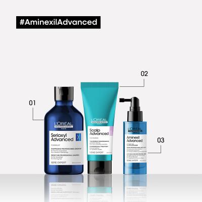 L&#039;Oréal Professionnel Aminexil Advanced Anti-Hair Loss Professional Serum Izdelek proti izpadanju las za ženske 90 ml