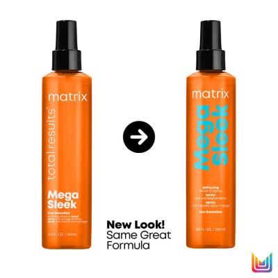 Matrix Mega Sleek Iron Smoother Defrizzing Leave-In Spray Za toplotno obdelavo las za ženske 250 ml