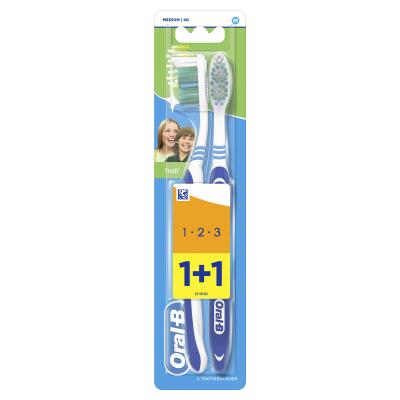 Oral-B 1-2-3 Fresh Medium Zobna ščetka Set