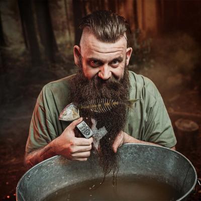 Angry Beards Beard Soap Wesley Wood Šampon za brado za moške 50 g