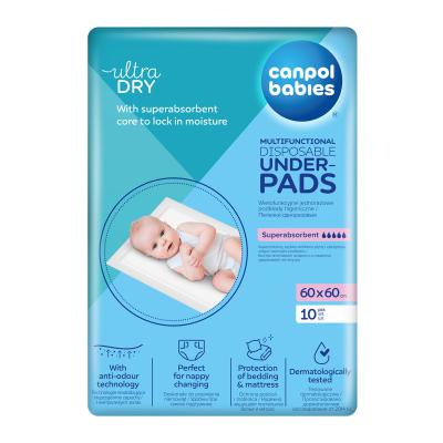 Canpol babies Ultra Dry Multifunctional Disposable Underpads 60 x 60 cm Previjalna podloga za ženske 10 kos
